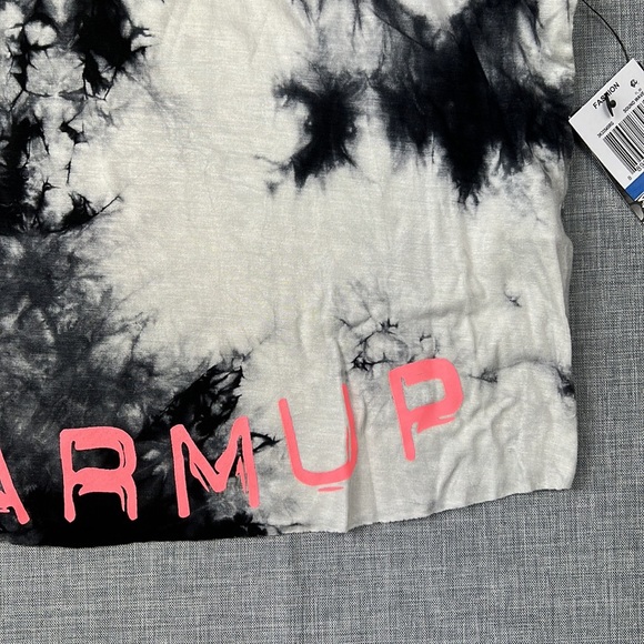 Black & White Tie Dye Crop Athletic Tank Top by Jessica Simpson The Warm Up XL - Picture 4 of 5